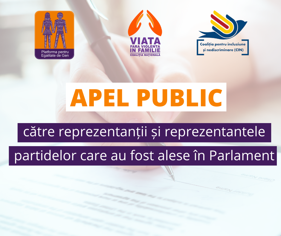 APEL PUBLIC către reprezentanții și reprezentantele partidelor care au fost aleși/alese în Parlamentul Republicii Moldova